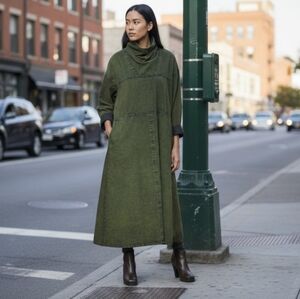 Rachel Comey Forest Green Long Sleeve Dress